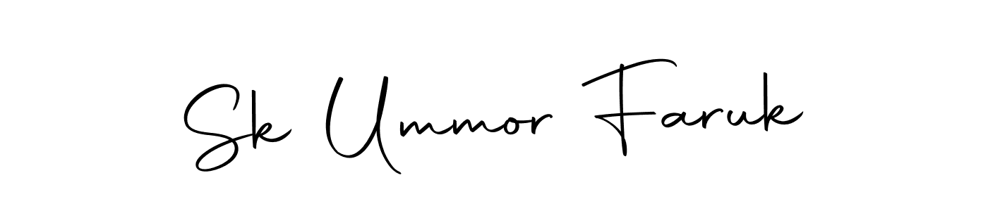 Use a signature maker to create a handwritten signature online. With this signature software, you can design (Autography-DOLnW) your own signature for name Sk Ummor Faruk. Sk Ummor Faruk signature style 10 images and pictures png