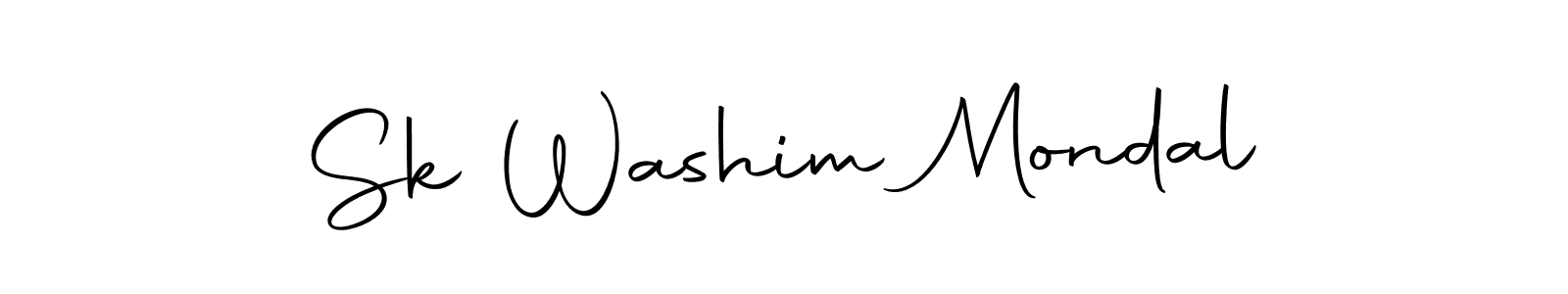 Make a beautiful signature design for name Sk Washim Mondal. With this signature (Autography-DOLnW) style, you can create a handwritten signature for free. Sk Washim Mondal signature style 10 images and pictures png