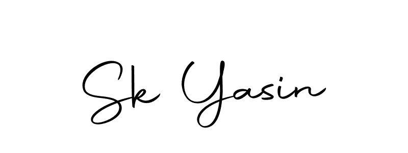 Make a beautiful signature design for name Sk Yasin. With this signature (Autography-DOLnW) style, you can create a handwritten signature for free. Sk Yasin signature style 10 images and pictures png