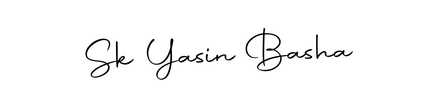 Create a beautiful signature design for name Sk Yasin Basha. With this signature (Autography-DOLnW) fonts, you can make a handwritten signature for free. Sk Yasin Basha signature style 10 images and pictures png