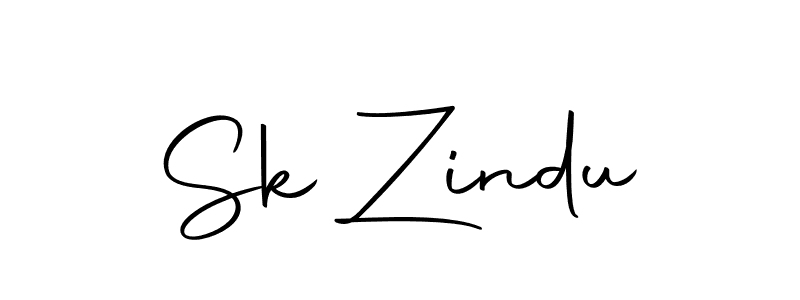 Make a beautiful signature design for name Sk Zindu. With this signature (Autography-DOLnW) style, you can create a handwritten signature for free. Sk Zindu signature style 10 images and pictures png