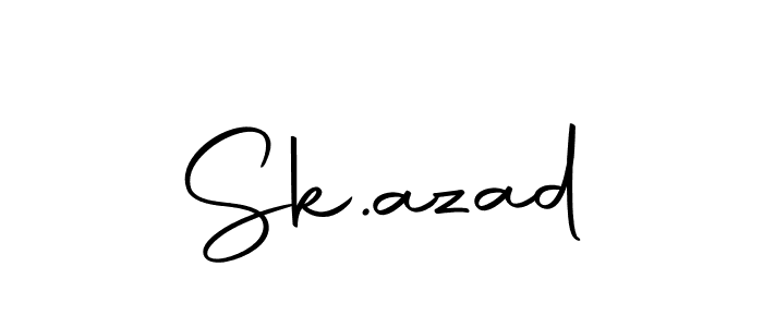 Make a beautiful signature design for name Sk.azad. Use this online signature maker to create a handwritten signature for free. Sk.azad signature style 10 images and pictures png