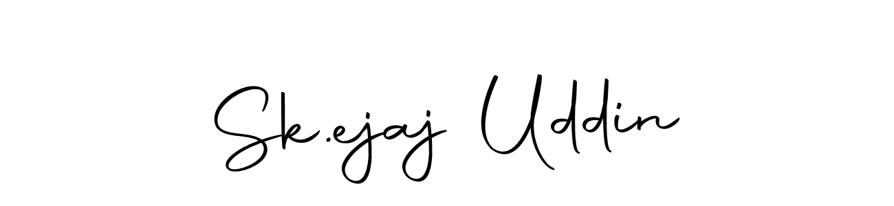 How to make Sk.ejaj Uddin name signature. Use Autography-DOLnW style for creating short signs online. This is the latest handwritten sign. Sk.ejaj Uddin signature style 10 images and pictures png