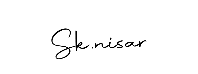 Create a beautiful signature design for name Sk.nisar. With this signature (Autography-DOLnW) fonts, you can make a handwritten signature for free. Sk.nisar signature style 10 images and pictures png