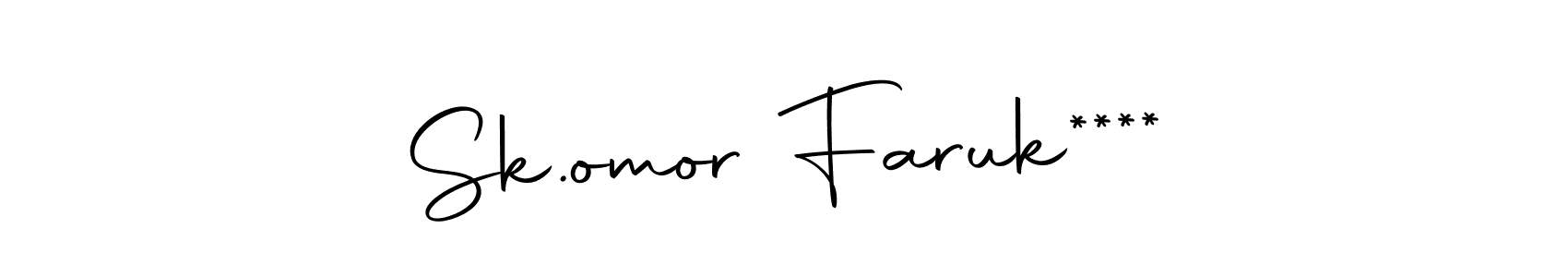 Also we have Sk.omor Faruk**** name is the best signature style. Create professional handwritten signature collection using Autography-DOLnW autograph style. Sk.omor Faruk**** signature style 10 images and pictures png