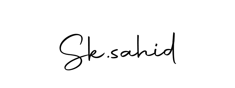 You should practise on your own different ways (Autography-DOLnW) to write your name (Sk.sahid) in signature. don't let someone else do it for you. Sk.sahid signature style 10 images and pictures png