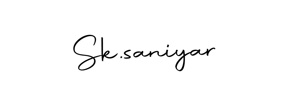 The best way (Autography-DOLnW) to make a short signature is to pick only two or three words in your name. The name Sk.saniyar include a total of six letters. For converting this name. Sk.saniyar signature style 10 images and pictures png