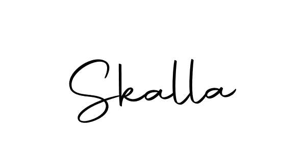 Make a beautiful signature design for name Skalla. With this signature (Autography-DOLnW) style, you can create a handwritten signature for free. Skalla signature style 10 images and pictures png