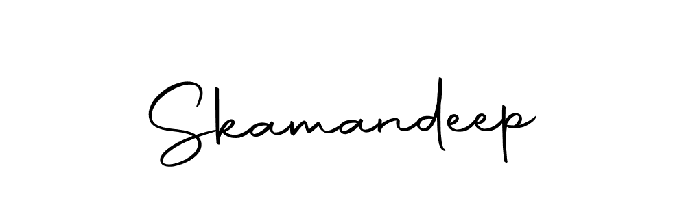 Make a beautiful signature design for name Skamandeep. With this signature (Autography-DOLnW) style, you can create a handwritten signature for free. Skamandeep signature style 10 images and pictures png