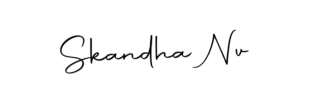 Make a beautiful signature design for name Skandha Nv. With this signature (Autography-DOLnW) style, you can create a handwritten signature for free. Skandha Nv signature style 10 images and pictures png