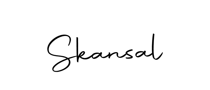 Also we have Skansal name is the best signature style. Create professional handwritten signature collection using Autography-DOLnW autograph style. Skansal signature style 10 images and pictures png
