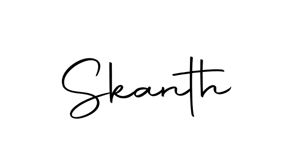 Similarly Autography-DOLnW is the best handwritten signature design. Signature creator online .You can use it as an online autograph creator for name Skanth. Skanth signature style 10 images and pictures png