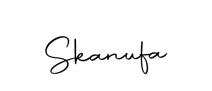 Use a signature maker to create a handwritten signature online. With this signature software, you can design (Autography-DOLnW) your own signature for name Skanufa. Skanufa signature style 10 images and pictures png