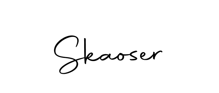 Make a beautiful signature design for name Skaoser. With this signature (Autography-DOLnW) style, you can create a handwritten signature for free. Skaoser signature style 10 images and pictures png