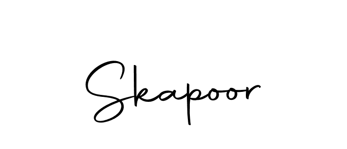 You should practise on your own different ways (Autography-DOLnW) to write your name (Skapoor) in signature. don't let someone else do it for you. Skapoor signature style 10 images and pictures png