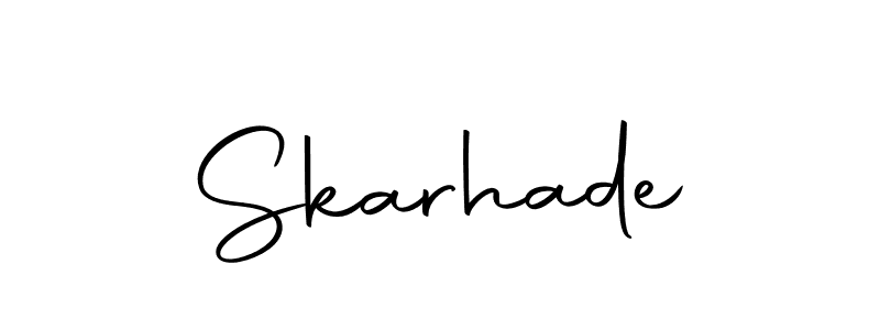 Use a signature maker to create a handwritten signature online. With this signature software, you can design (Autography-DOLnW) your own signature for name Skarhade. Skarhade signature style 10 images and pictures png