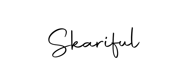 How to make Skariful name signature. Use Autography-DOLnW style for creating short signs online. This is the latest handwritten sign. Skariful signature style 10 images and pictures png