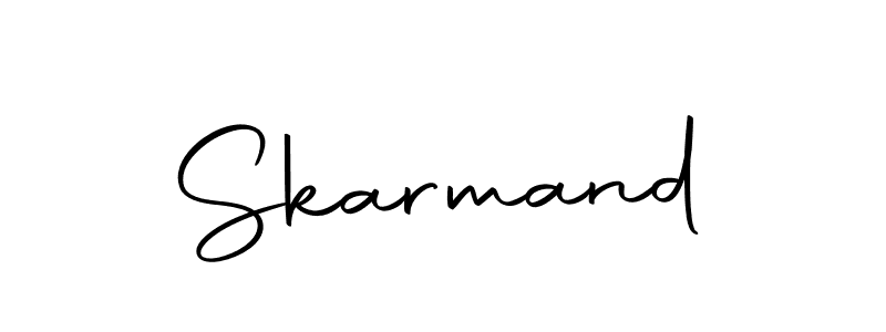 Skarmand stylish signature style. Best Handwritten Sign (Autography-DOLnW) for my name. Handwritten Signature Collection Ideas for my name Skarmand. Skarmand signature style 10 images and pictures png