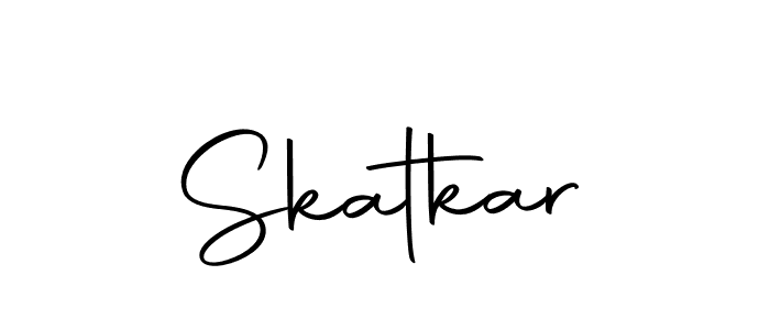 You should practise on your own different ways (Autography-DOLnW) to write your name (Skatkar) in signature. don't let someone else do it for you. Skatkar signature style 10 images and pictures png