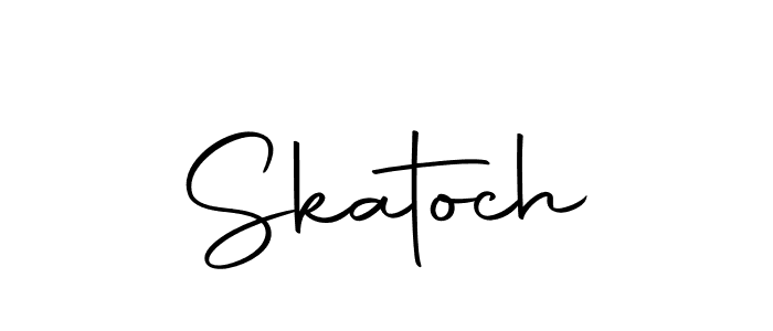 Design your own signature with our free online signature maker. With this signature software, you can create a handwritten (Autography-DOLnW) signature for name Skatoch. Skatoch signature style 10 images and pictures png