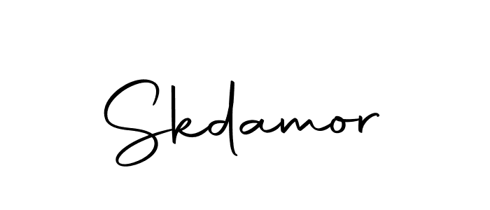 Use a signature maker to create a handwritten signature online. With this signature software, you can design (Autography-DOLnW) your own signature for name Skdamor. Skdamor signature style 10 images and pictures png