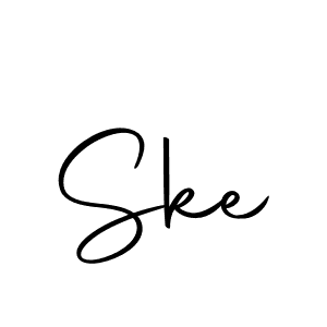 You should practise on your own different ways (Autography-DOLnW) to write your name (Ske) in signature. don't let someone else do it for you. Ske signature style 10 images and pictures png