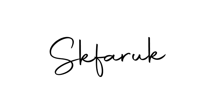 How to make Skfaruk signature? Autography-DOLnW is a professional autograph style. Create handwritten signature for Skfaruk name. Skfaruk signature style 10 images and pictures png