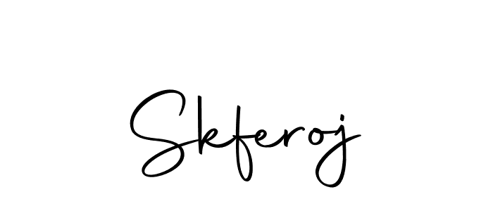 How to make Skferoj name signature. Use Autography-DOLnW style for creating short signs online. This is the latest handwritten sign. Skferoj signature style 10 images and pictures png