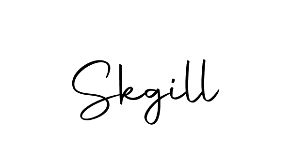 Skgill stylish signature style. Best Handwritten Sign (Autography-DOLnW) for my name. Handwritten Signature Collection Ideas for my name Skgill. Skgill signature style 10 images and pictures png