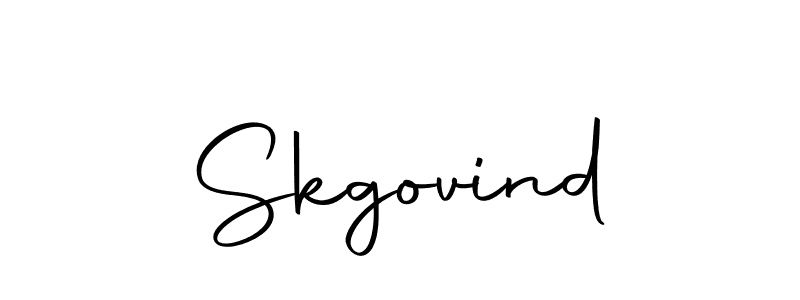 Use a signature maker to create a handwritten signature online. With this signature software, you can design (Autography-DOLnW) your own signature for name Skgovind. Skgovind signature style 10 images and pictures png