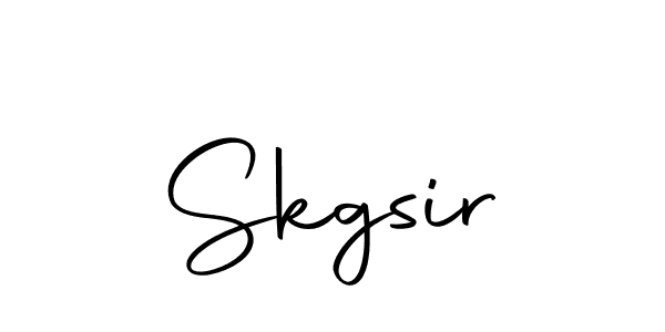 How to make Skgsir signature? Autography-DOLnW is a professional autograph style. Create handwritten signature for Skgsir name. Skgsir signature style 10 images and pictures png