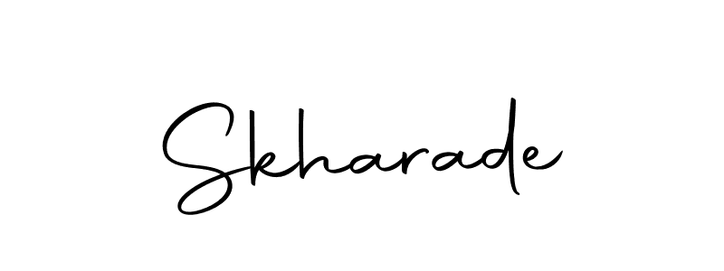 How to make Skharade signature? Autography-DOLnW is a professional autograph style. Create handwritten signature for Skharade name. Skharade signature style 10 images and pictures png