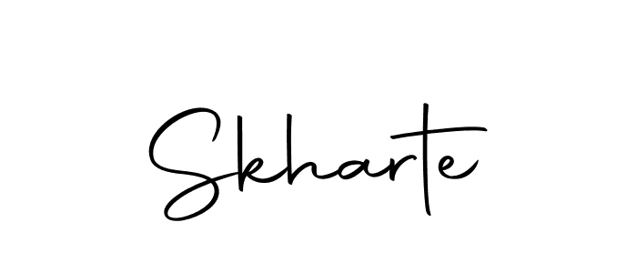 Design your own signature with our free online signature maker. With this signature software, you can create a handwritten (Autography-DOLnW) signature for name Skharte. Skharte signature style 10 images and pictures png