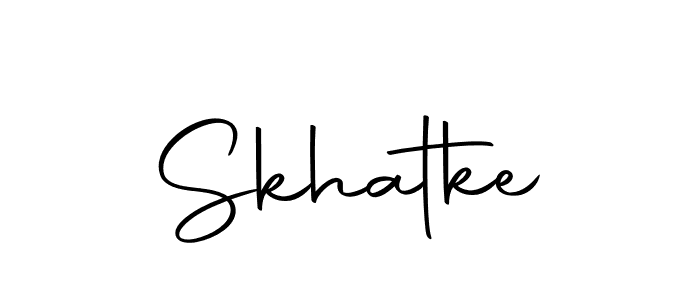 Make a beautiful signature design for name Skhatke. Use this online signature maker to create a handwritten signature for free. Skhatke signature style 10 images and pictures png