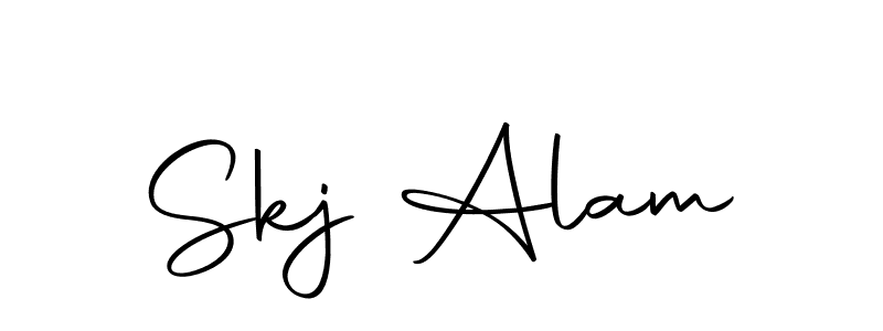 Create a beautiful signature design for name Skj Alam. With this signature (Autography-DOLnW) fonts, you can make a handwritten signature for free. Skj Alam signature style 10 images and pictures png