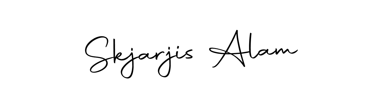 Use a signature maker to create a handwritten signature online. With this signature software, you can design (Autography-DOLnW) your own signature for name Skjarjis Alam. Skjarjis Alam signature style 10 images and pictures png