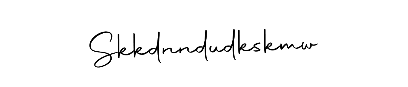Create a beautiful signature design for name Skkdnndudkskmw. With this signature (Autography-DOLnW) fonts, you can make a handwritten signature for free. Skkdnndudkskmw signature style 10 images and pictures png