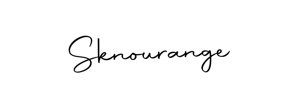 How to make Sknourange name signature. Use Autography-DOLnW style for creating short signs online. This is the latest handwritten sign. Sknourange signature style 10 images and pictures png