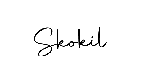 How to make Skokil name signature. Use Autography-DOLnW style for creating short signs online. This is the latest handwritten sign. Skokil signature style 10 images and pictures png