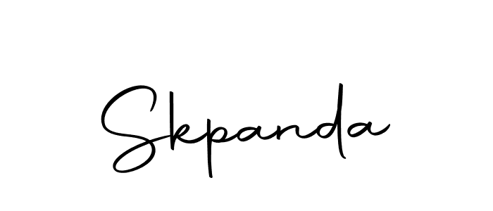 The best way (Autography-DOLnW) to make a short signature is to pick only two or three words in your name. The name Skpanda include a total of six letters. For converting this name. Skpanda signature style 10 images and pictures png