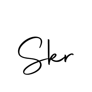 Make a beautiful signature design for name Skr. With this signature (Autography-DOLnW) style, you can create a handwritten signature for free. Skr signature style 10 images and pictures png