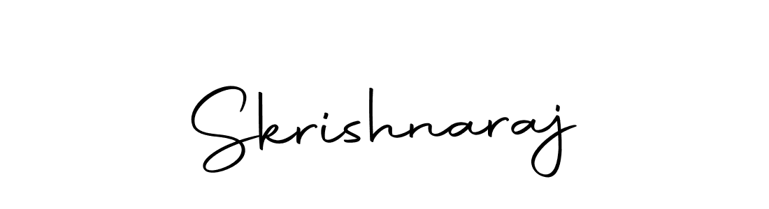 How to make Skrishnaraj name signature. Use Autography-DOLnW style for creating short signs online. This is the latest handwritten sign. Skrishnaraj signature style 10 images and pictures png