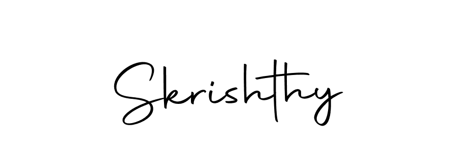 Make a beautiful signature design for name Skrishthy. Use this online signature maker to create a handwritten signature for free. Skrishthy signature style 10 images and pictures png