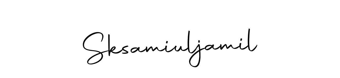 Make a short Sksamiuljamil signature style. Manage your documents anywhere anytime using Autography-DOLnW. Create and add eSignatures, submit forms, share and send files easily. Sksamiuljamil signature style 10 images and pictures png