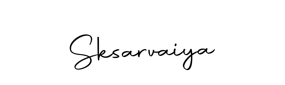 Design your own signature with our free online signature maker. With this signature software, you can create a handwritten (Autography-DOLnW) signature for name Sksarvaiya. Sksarvaiya signature style 10 images and pictures png