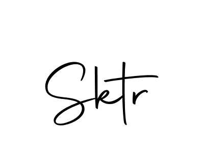 You should practise on your own different ways (Autography-DOLnW) to write your name (Sktr) in signature. don't let someone else do it for you. Sktr signature style 10 images and pictures png