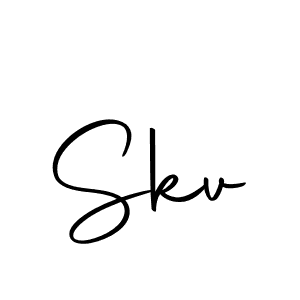 Make a beautiful signature design for name Skv. With this signature (Autography-DOLnW) style, you can create a handwritten signature for free. Skv signature style 10 images and pictures png