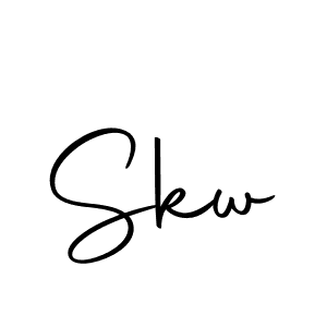 How to make Skw signature? Autography-DOLnW is a professional autograph style. Create handwritten signature for Skw name. Skw signature style 10 images and pictures png
