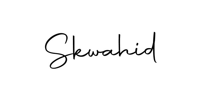 Make a beautiful signature design for name Skwahid. With this signature (Autography-DOLnW) style, you can create a handwritten signature for free. Skwahid signature style 10 images and pictures png
