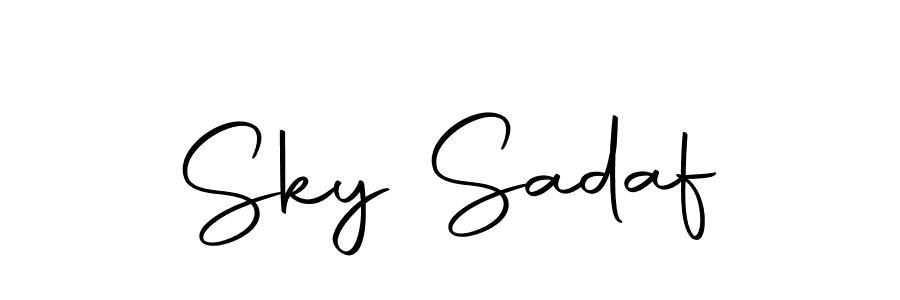 Create a beautiful signature design for name Sky Sadaf. With this signature (Autography-DOLnW) fonts, you can make a handwritten signature for free. Sky Sadaf signature style 10 images and pictures png